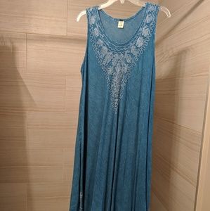 Blue summer tank dress